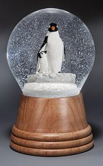 Penguin Mother & Baby<br> Austrian Snow Globe
